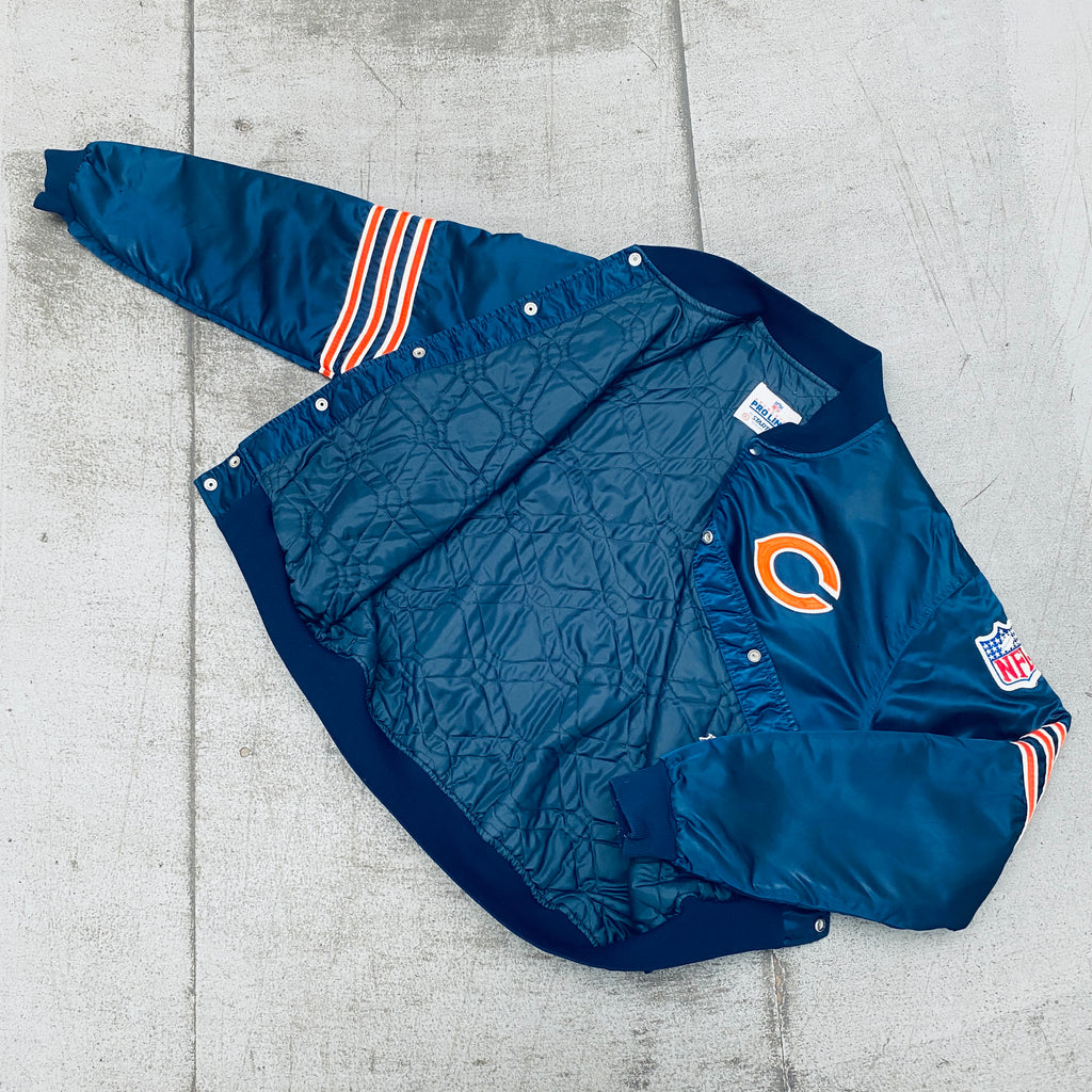 Chicago Bears Jacket  NFL Chicago Bears Satin Bomber Jacket