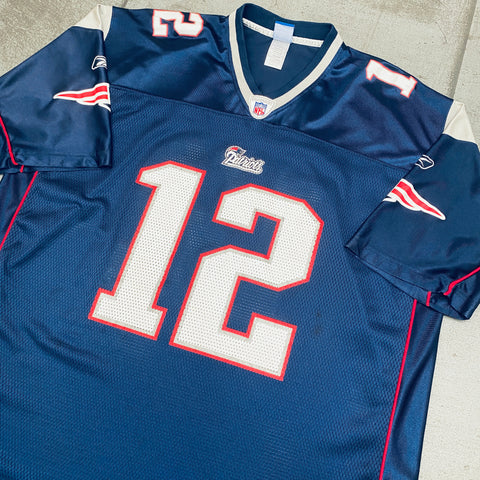 Tom Brady Reebok New England Patriots Authentic On Field Jersey Size 54  Stitched