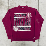 Texas A&M Aggies: 1990's Graphic Spellout Sweat (S)