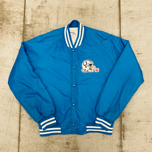 Indianapolis Colts: 1990's Chalk Line Satin Bomber Jacket (M)