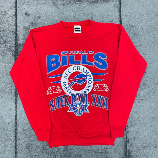 Buffalo Bills: 1991 AFC Champions Graphic Spellout Sweat (S)