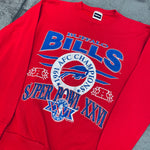 Buffalo Bills: 1991 AFC Champions Graphic Spellout Sweat (S)