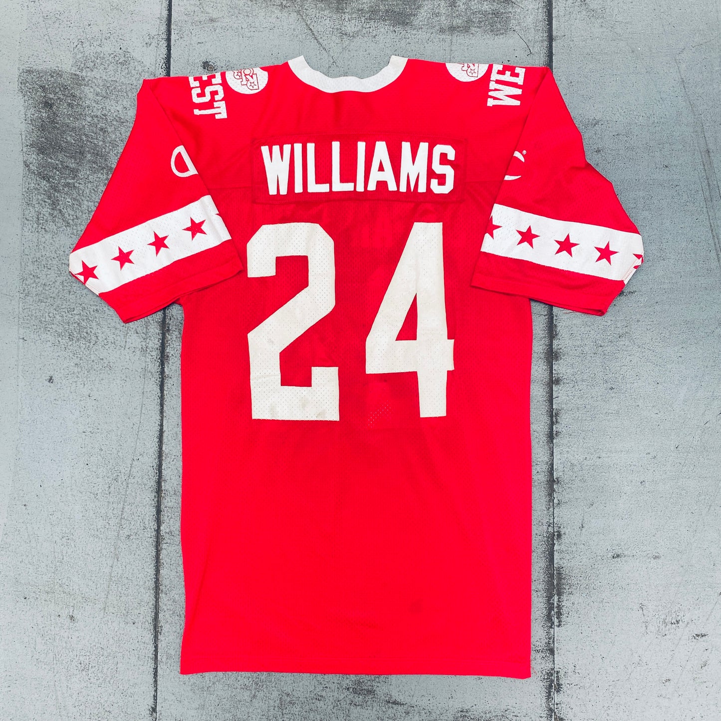 Japan Bowl: 1987 No. 24 Williams Game Worn Team West Champion Jersey (L)