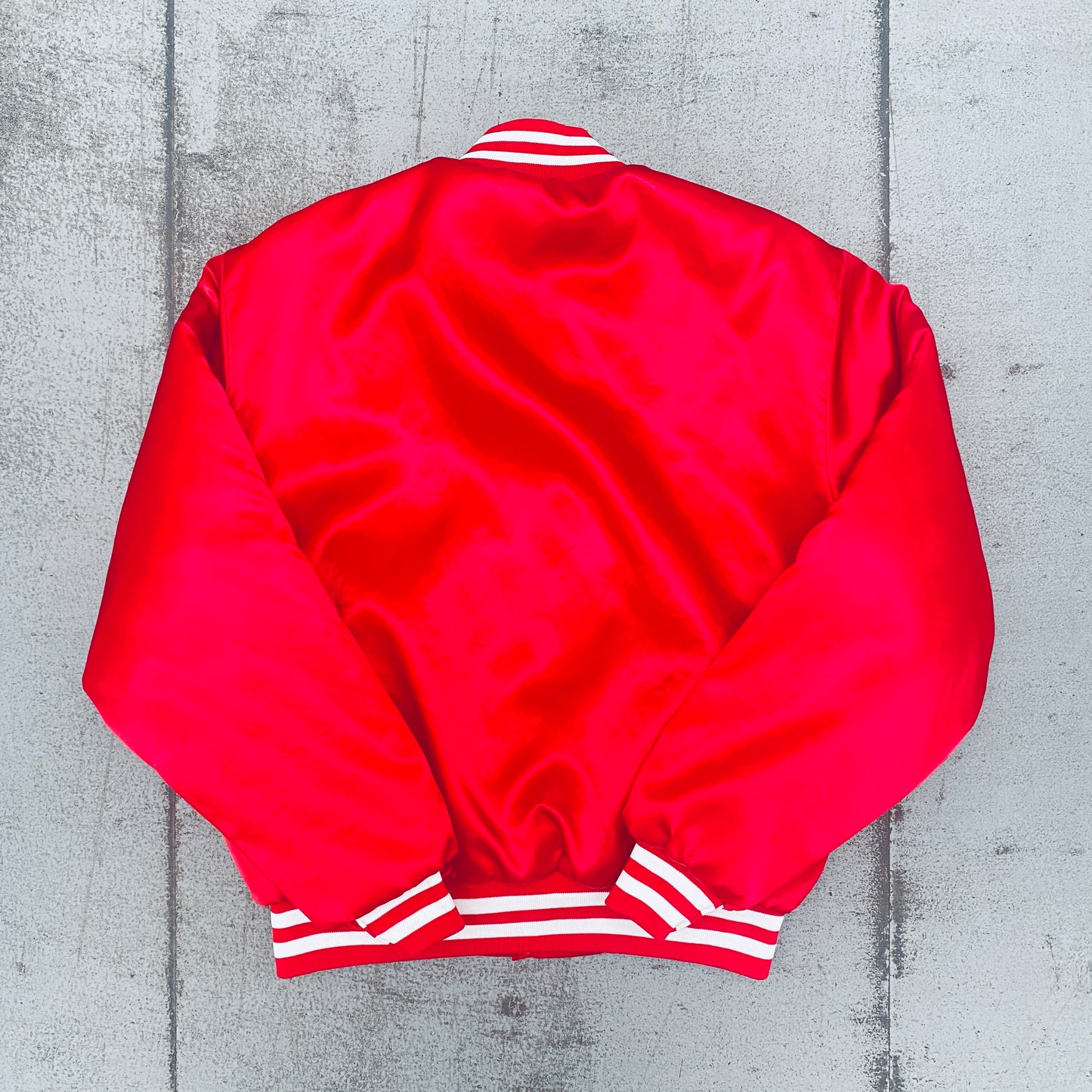 Alabama Crimson Tide: 1990's Swingster Satin Stitched Spellout Bomber Jacket (L)