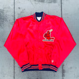 St. Louis Cardinals: 1980's Satin Lightweight Bomber Jacket (L/XL)