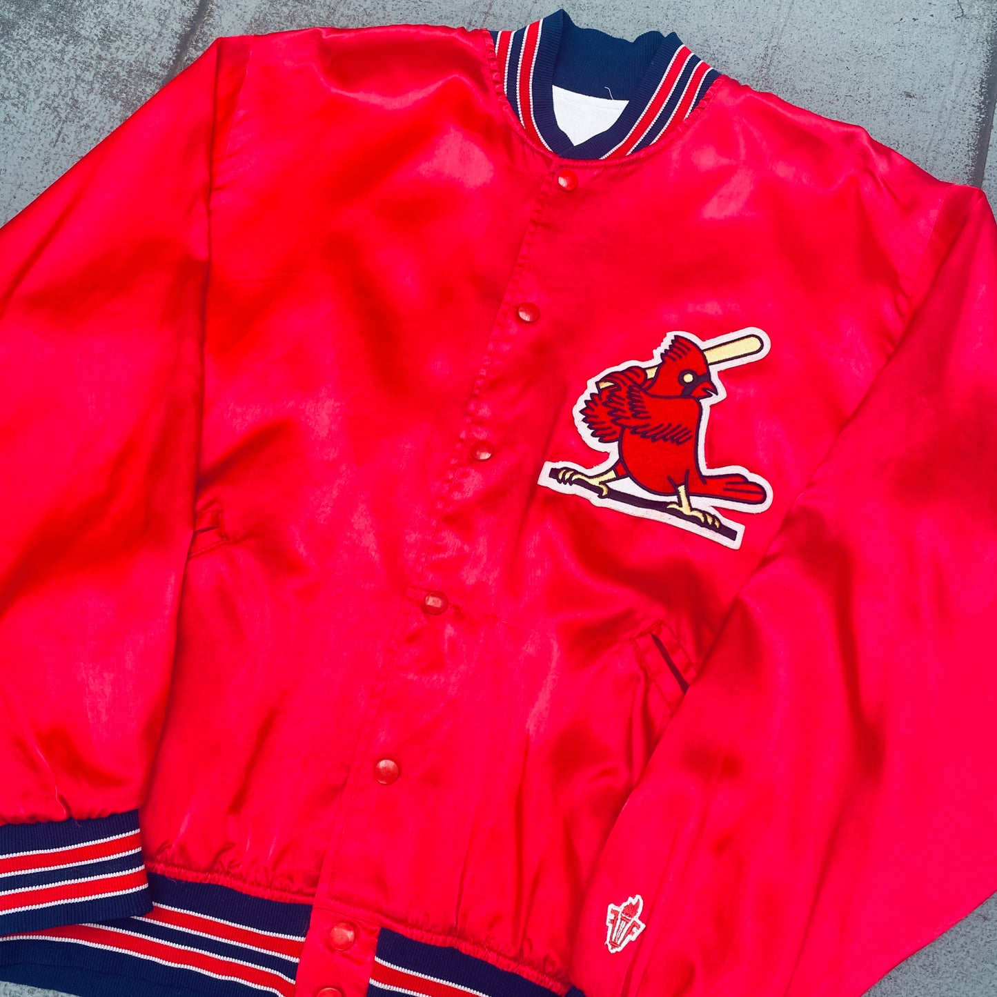 St. Louis Cardinals: 1980's Satin Lightweight Bomber Jacket (L/XL)