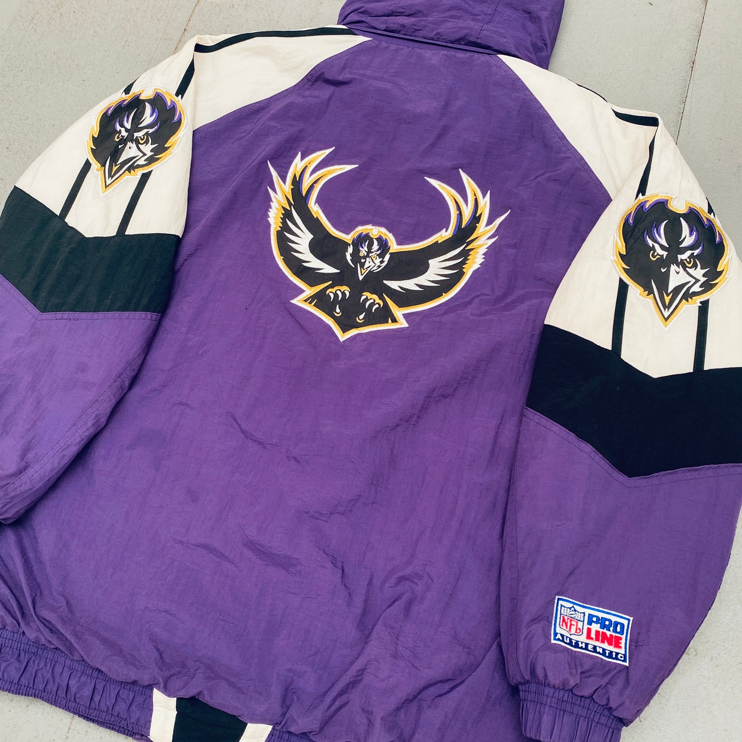 Baltimore Ravens: 1996 Old Logo Fullzip Proline Starter Jacket (L)