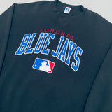 Toronto Blue Jays: 1990's Russell Athletic Stitched Spellout Sweat (XL)