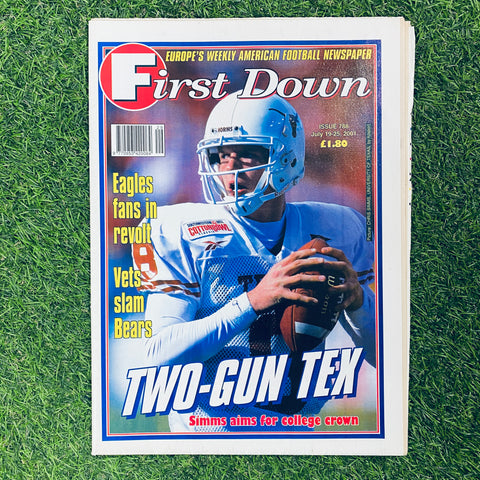 First Down Newspaper Issue 788. July 19-25, 2001