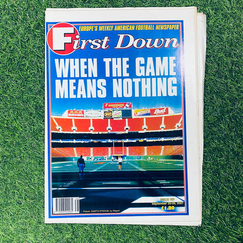 First Down Newspaper Issue 797. September 20-26, 2001 (9/11 Tribute)