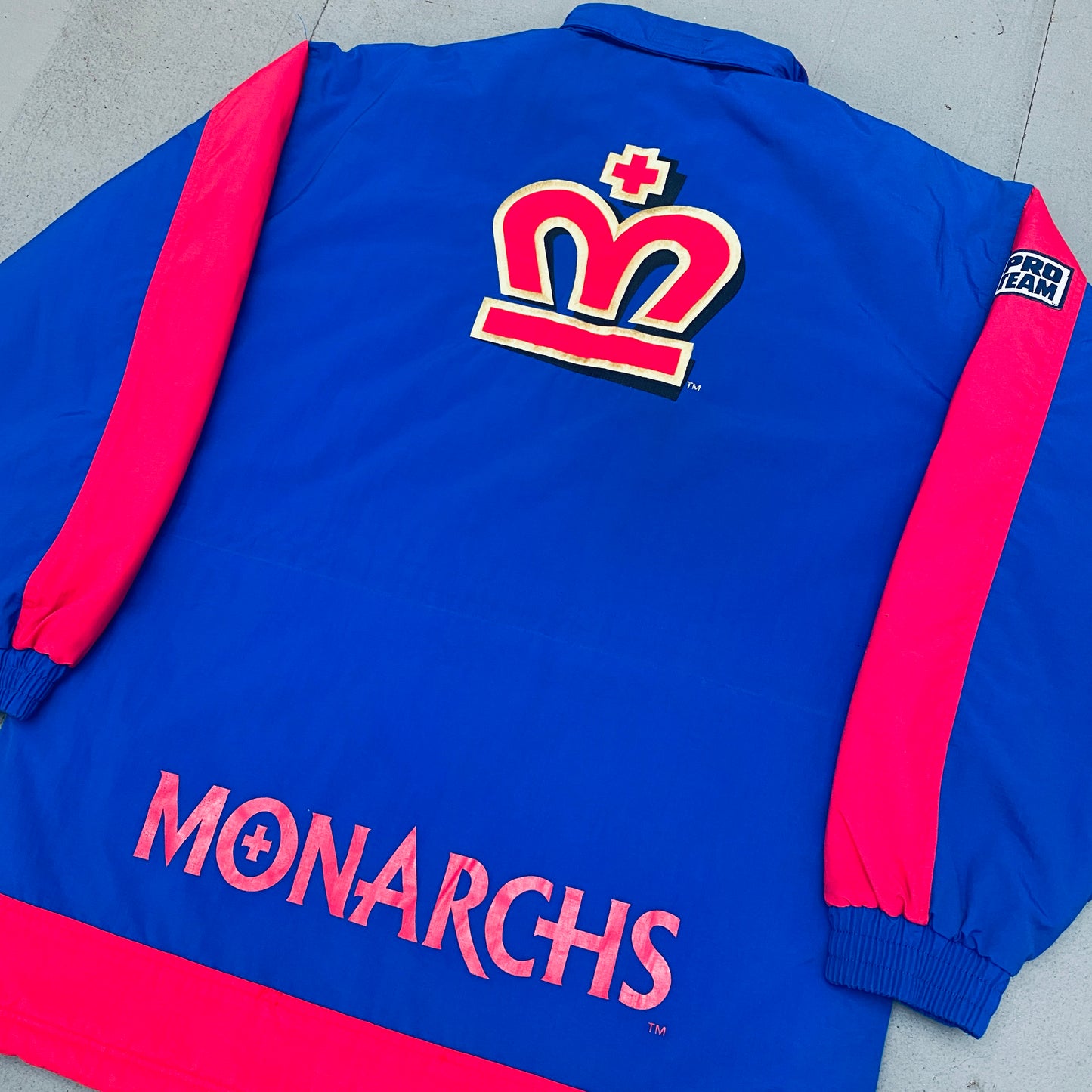 WLAF: London Monarchs 1995 Reebok Pro Team Fullzip Trench Coat (M/L) - BNWT!