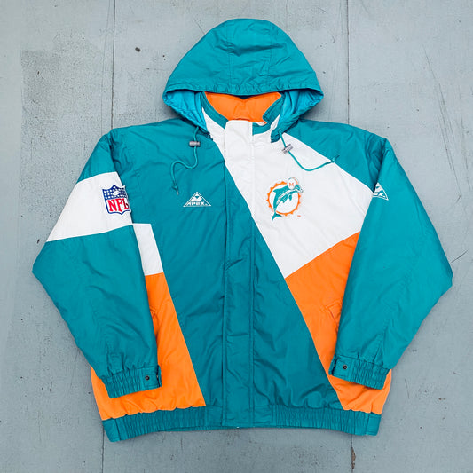 Miami Dolphins: 1990's Apex One Fullzip Proline Jacket (XL)