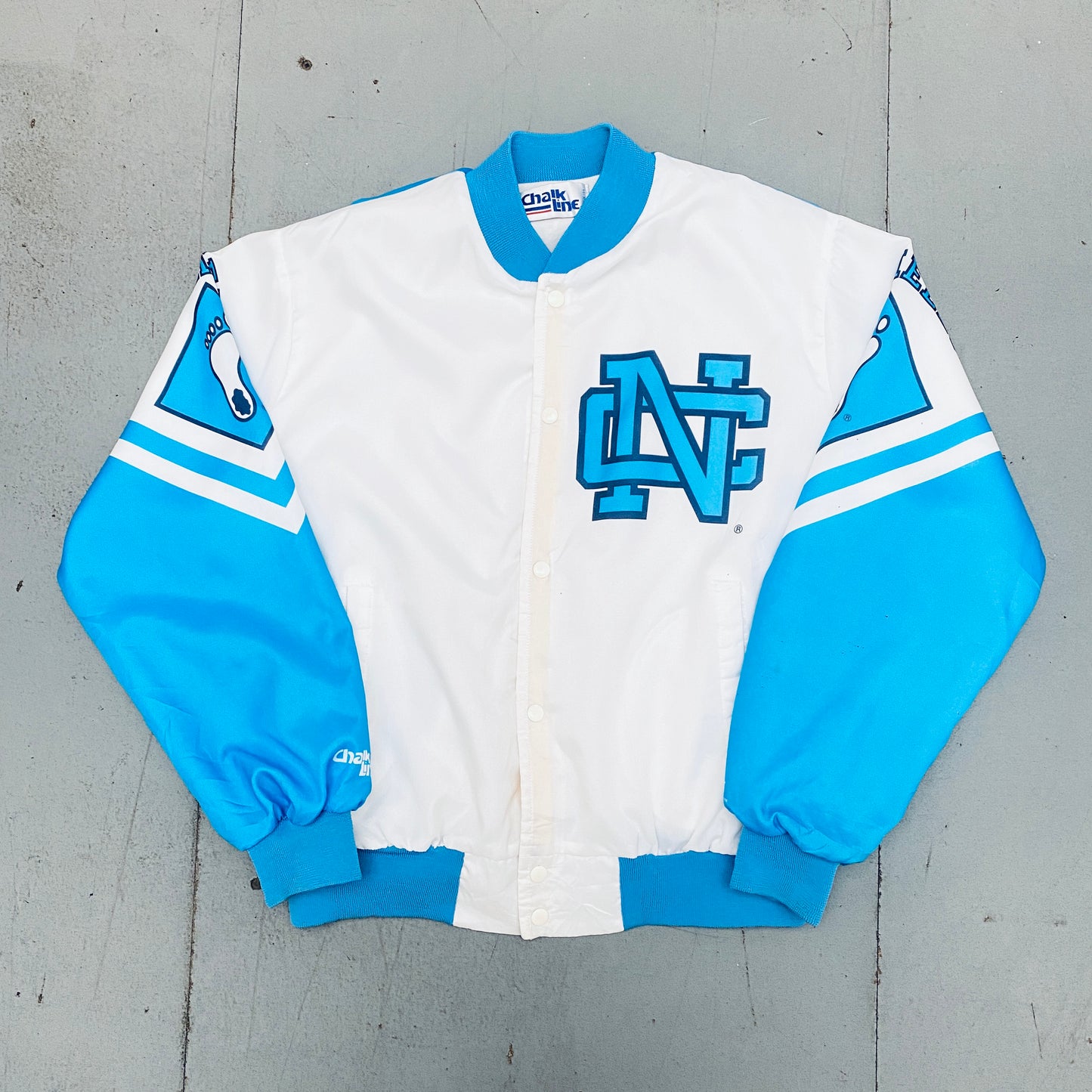 North Carolina Tar Heels: 1990's Chalk Line Fanimation Bomber Jacket (XL)