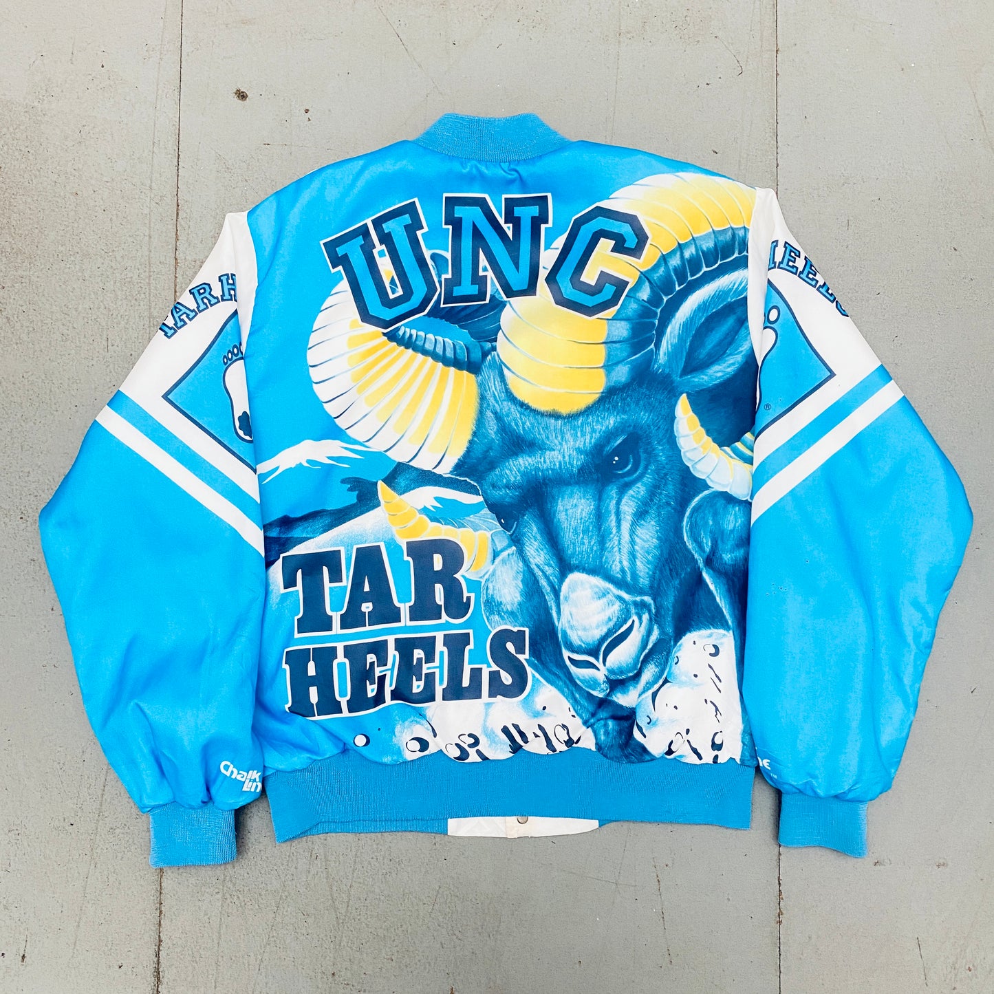 North Carolina Tar Heels: 1990's Chalk Line Fanimation Bomber Jacket (XL)