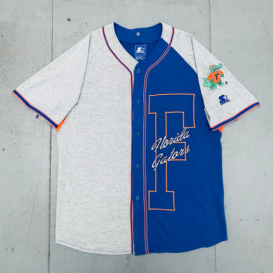 Florida Gators: 1990's Embroidered Spellout Starter Baseball Jersey (XL)