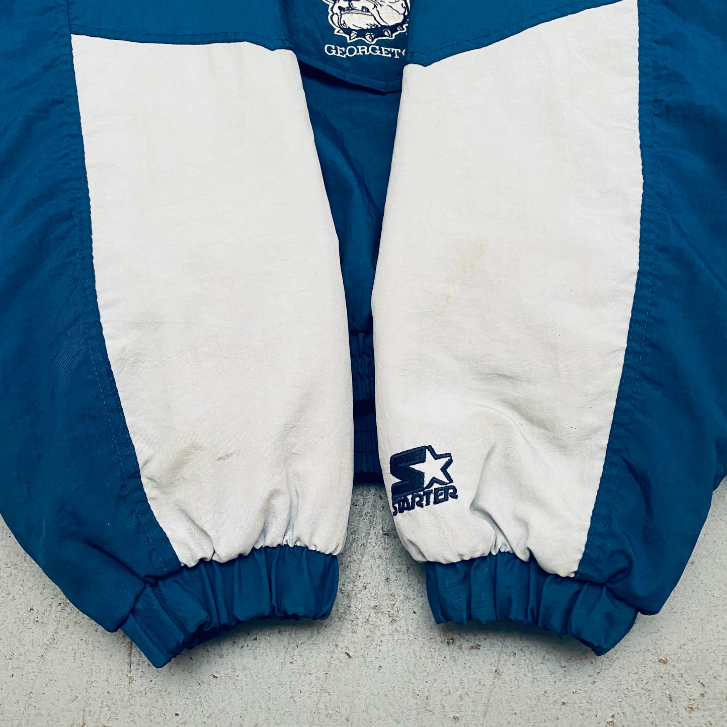 Georgetown Hoyas: 1990's 1/4 Zip Breakaway Starter Jacket (XL)