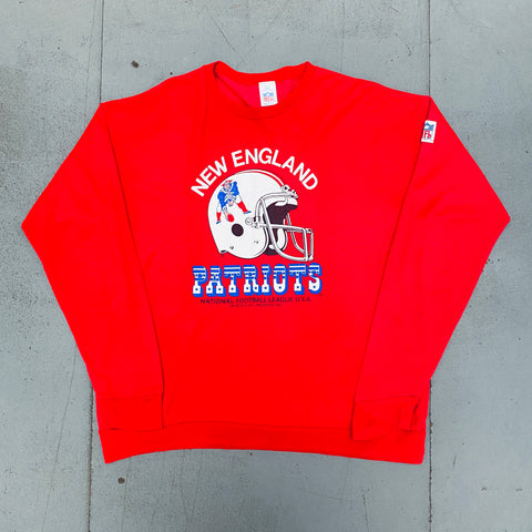 New England Patriots: 1970 Graphic Spellout Sweat (L)