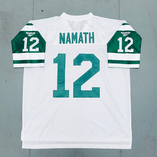 New York Jets: Joe Namath 1968 Throwback Jersey - Stitched (XXL)