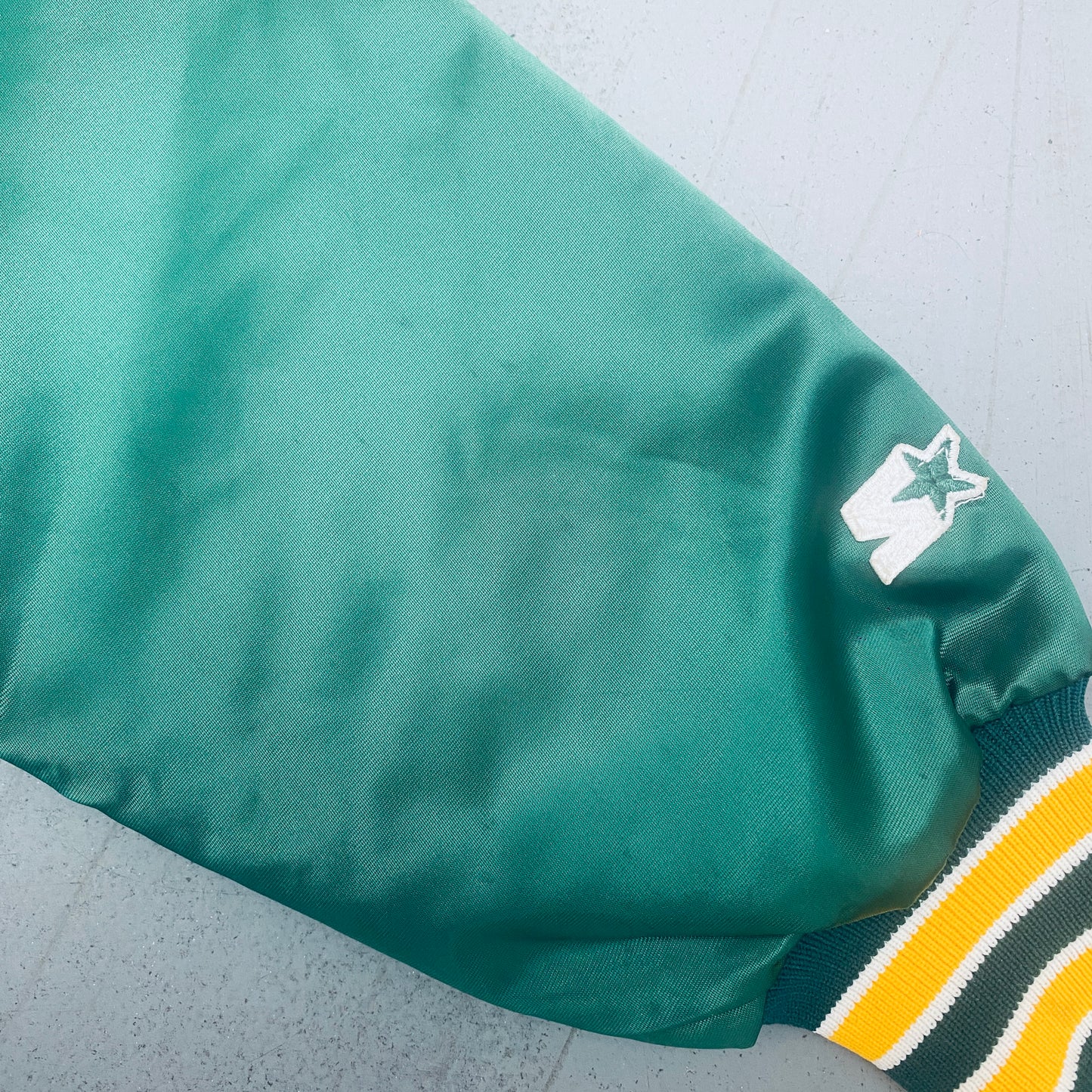 Oakland Athletics: 1980's Satin Starter Bomber Jacket (XL)