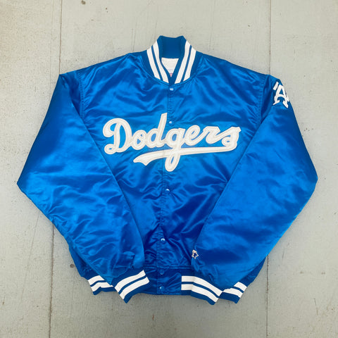 Los Angeles Dodgers: 1980's Satin Diamond Collection Starter Bomber Jacket (XL)