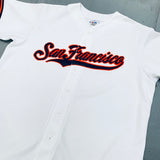 San Francisco Giants: 1990's White Majestic Stitched Script Spellout Jersey (XL)