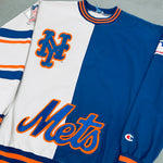 New York Mets: 1990's Champion All Over Spellout Canvas Sweat (M)