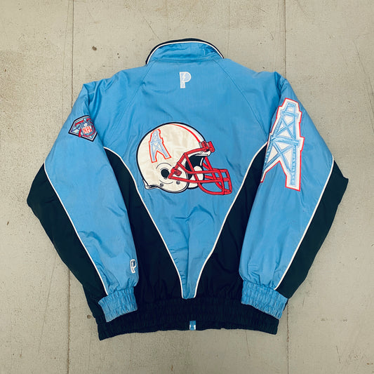 Houston Oilers: 1994 Pro Player Fullzip Jacket w/ 75th Anniversary Patch (L)