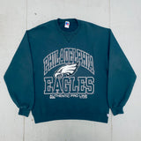 Philadelphia Eagles: 1996 Russell Athletic Graphic Spellout Proline Sweat (L)