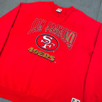 San Francisco 49ers: 1993 Nutmeg Mills Graphic Spellout Sweat (XL)