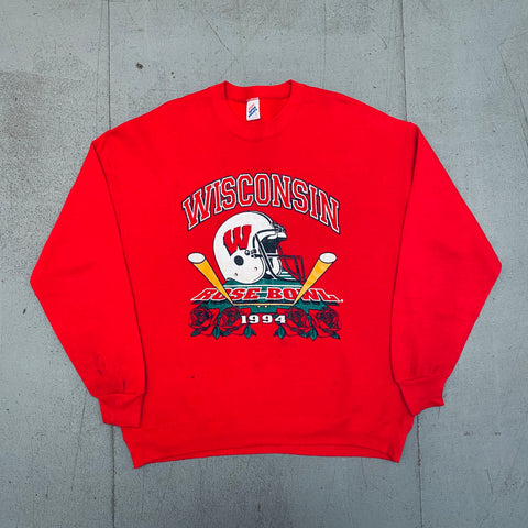 Wisconsin Babgers: 1994 Rose Bowl Graphic Spellout Sweat (L)