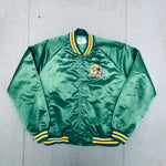 Green Bay Packers: 1990's Chalk Line Satin Bomber Jacket (L)
