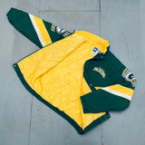 Green Bay Packers: 1990's Fullzip Proline Starter Chevron Jacket (L)