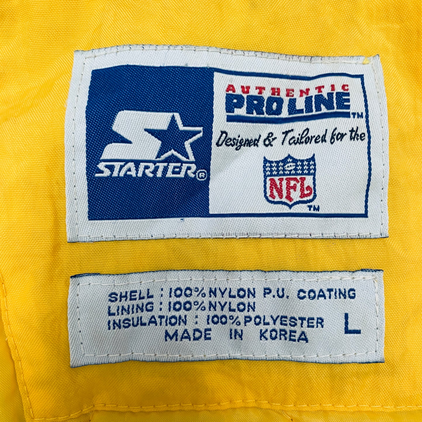 Green Bay Packers: 1990's Fullzip Proline Starter Chevron Jacket (L)