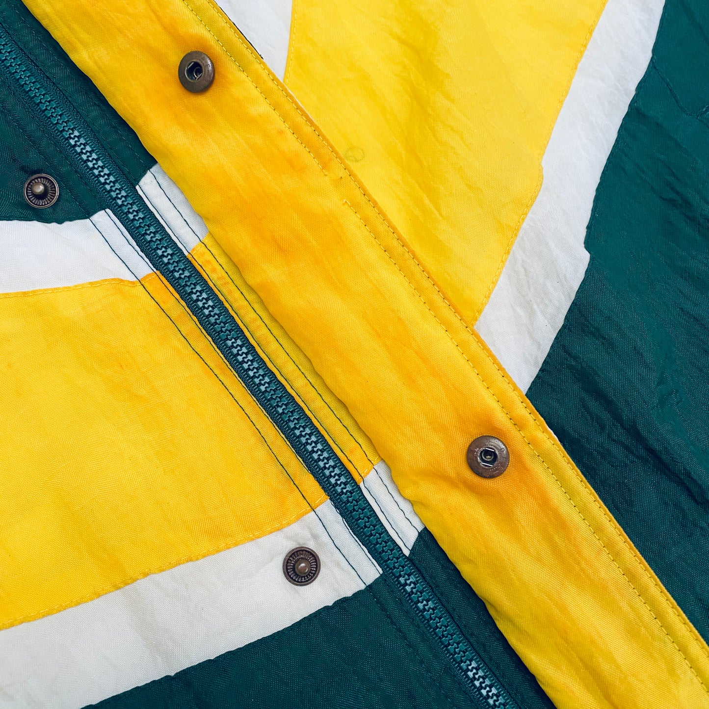 Green Bay Packers: 1990's Apex One "Ice Cream Man" Wave Fullzip Proline Jacket (L)