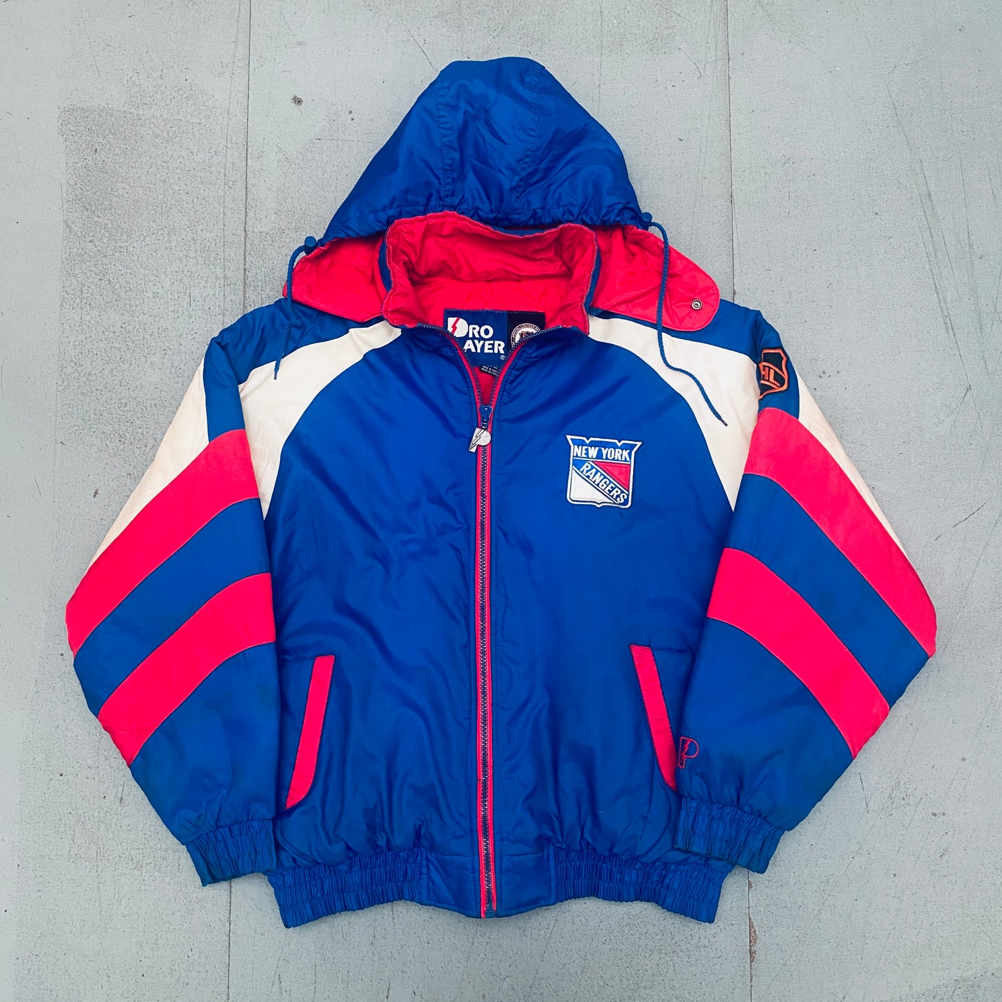 New York Rangers: 1990's Pro Player Fullzip Jacket (XL)