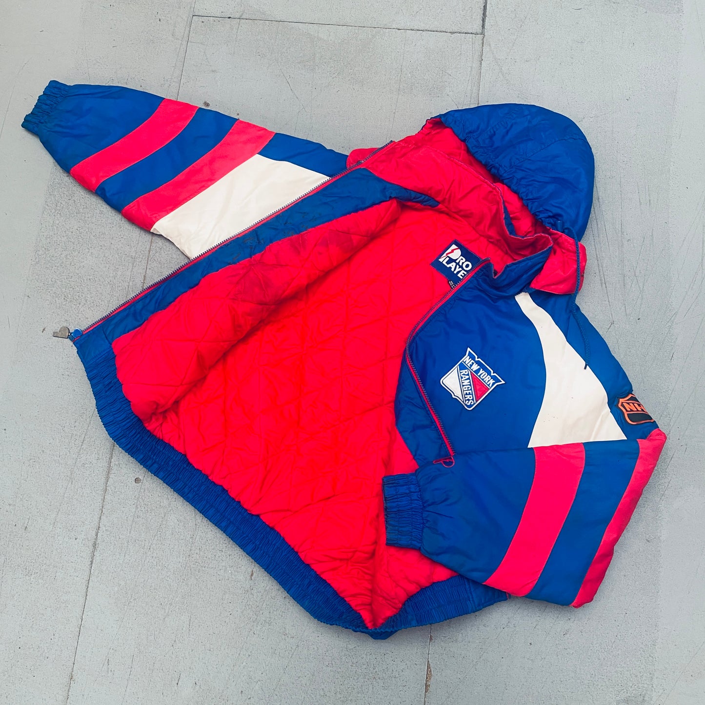 New York Rangers: 1990's Pro Player Fullzip Jacket (XL)