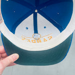 Buffalo Sabres: 1980's Corduroy Embroidered Spellout Snapback