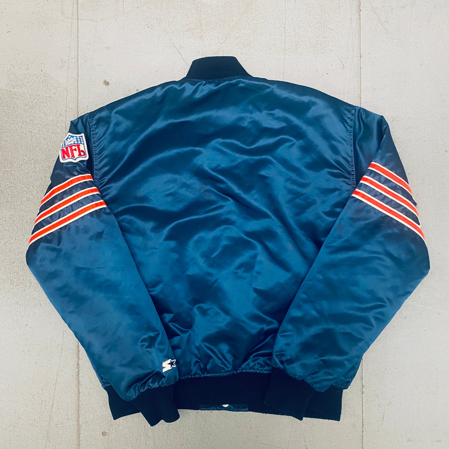 Chicago Bears: 1980's Satin "The Ditka" Proline Starter Bomber Jacket (XL)