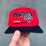 Florida Panthers: 1990's Embroidered Snapback - Deadstock BNWT