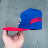 Quebec Nordiques: 1990's Embroidered Snapback - Deadstock BNWT