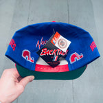 Quebec Nordiques: 1990's Embroidered Snapback - Deadstock BNWT