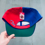 Quebec Nordiques: 1990's Embroidered Snapback - Dedstock BNWT