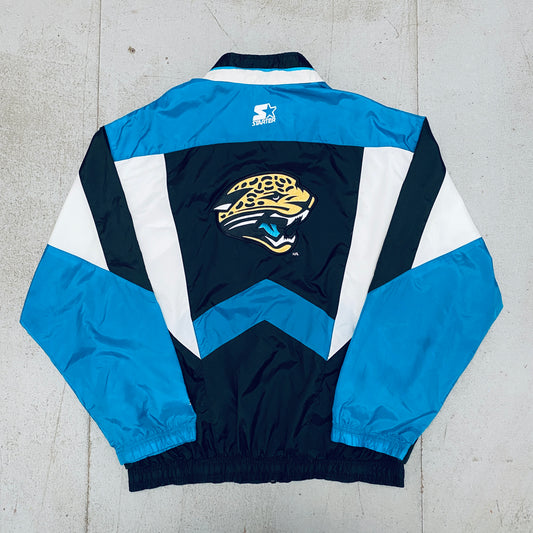 Jacksonville Jaguars: 1990's Fullzip Starter Windbreaker (XL)