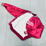 Oklahoma Sooners: 1980's Satin Stitched Spellout Bomber Jacket (L)