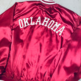 Oklahoma Sooners: 1980's Satin Stitched Spellout Bomber Jacket (L)
