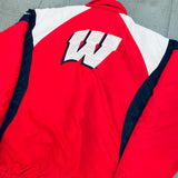 Wisconsin Badgers: 1990's Reebok Fullzip Jacket (L)