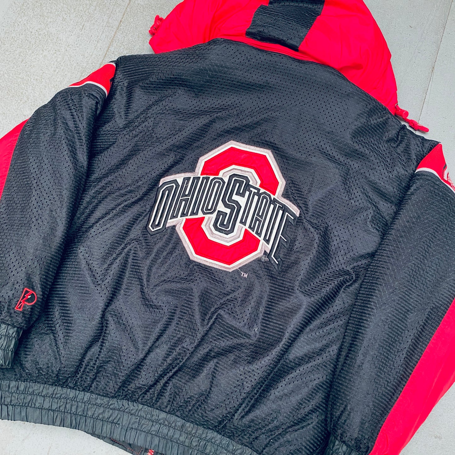 THE Ohio State Buckeyes: 1990's Pro Player Fullzip Reversible Jacket (L/XL)