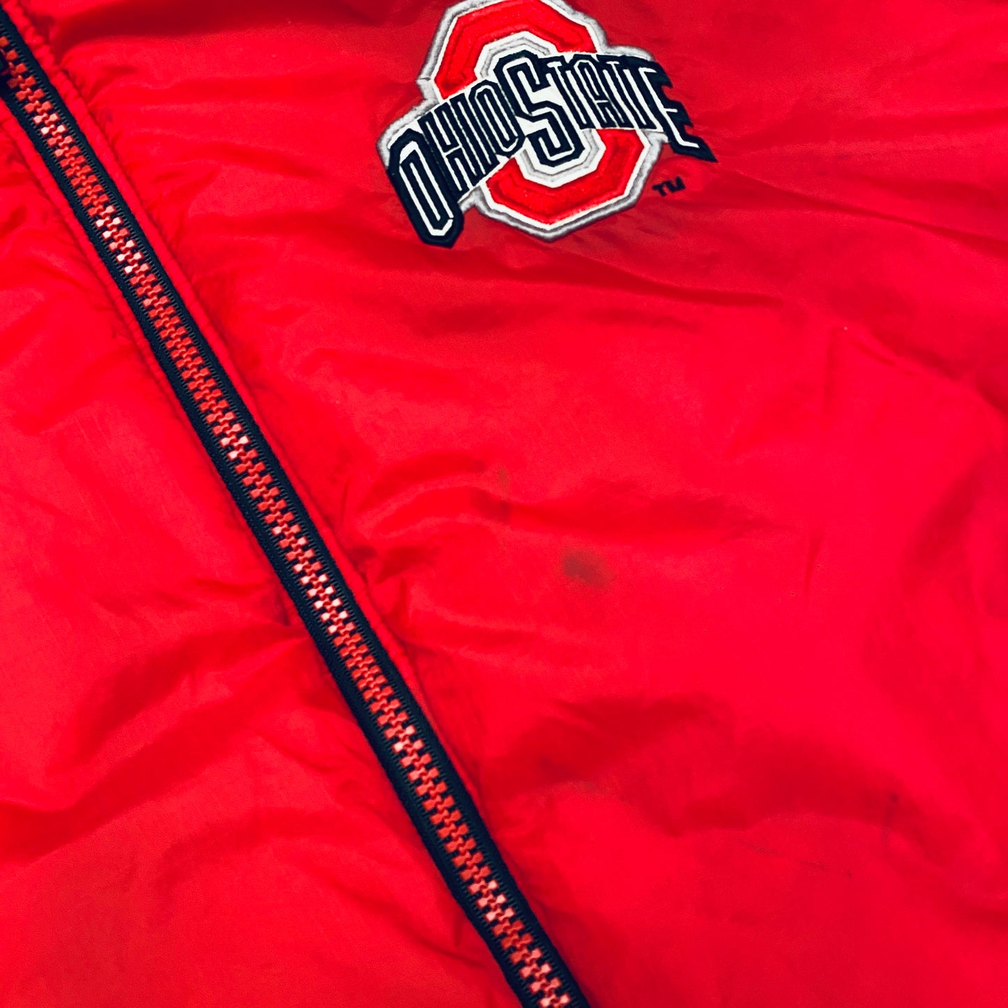 THE Ohio State Buckeyes: 1990's Pro Player Fullzip Reversible Jacket (L/XL)