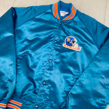 Denver Broncos: 1980's Chalk Line Satin Bomber Jacket (XL)