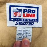 San Francisco 49ers: 1990's HUGE Logo Fullzip Proline Starter Trench Coat (L)